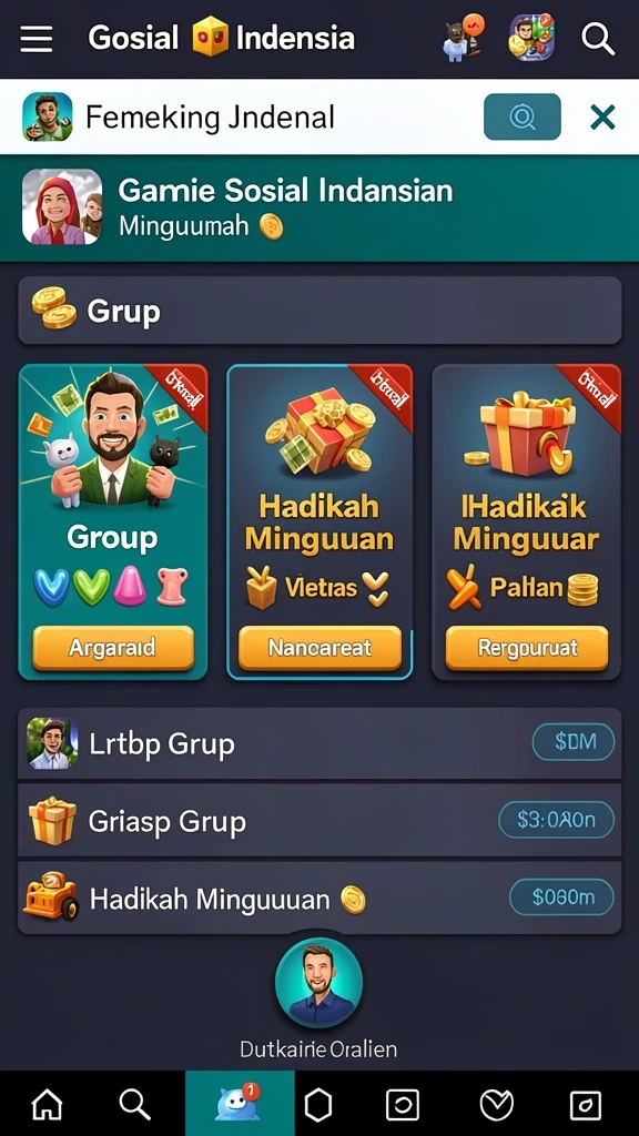 spinharta - Tampilan antarmuka pengguna yang intuitif.